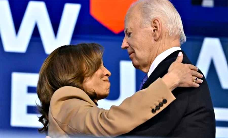 Biden se despede em discurso emotivo e passa o bastão eleitoral para Kamala Harris