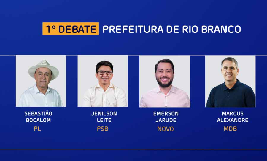 Candidatos à prefeitura de Rio Branco estarão no debate da Tv Norte SBT Acre