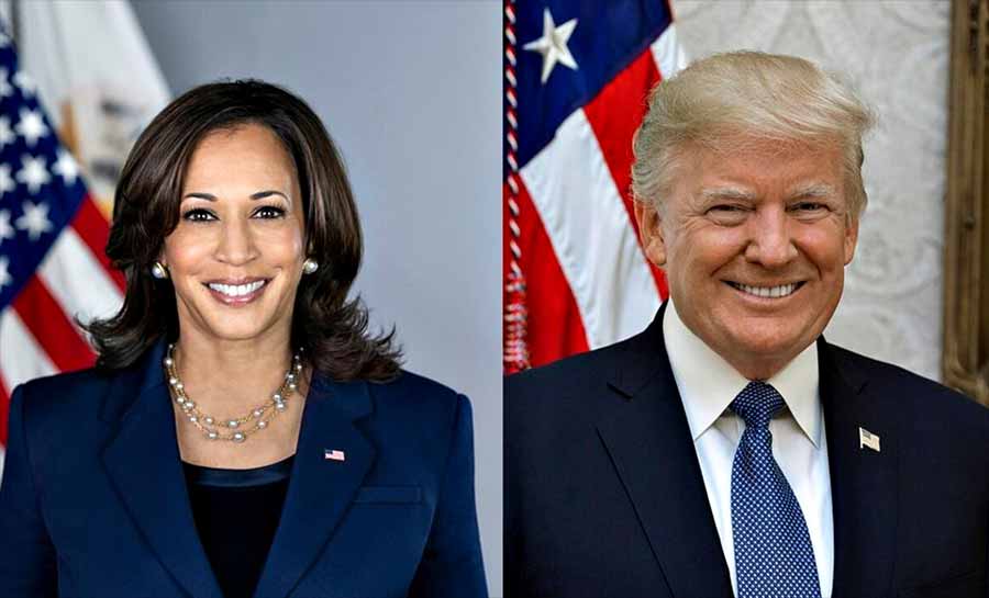 Pesquisas apontam Kamala e Trump empatados na reta final das eleições nos EUA