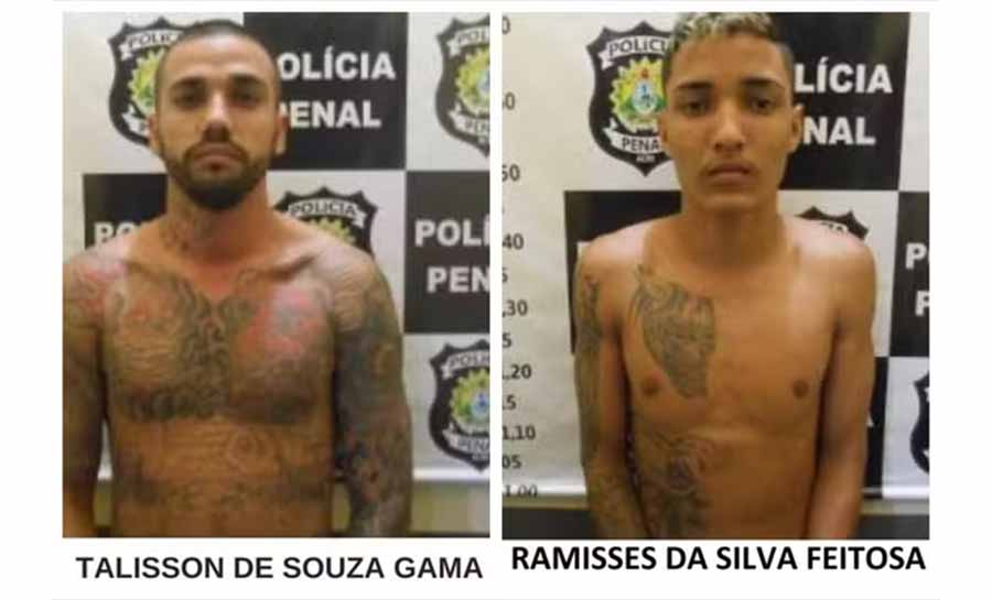 Dois dos seis fugitivos do presídio de Rio Branco já foram condenados por execução de motorista de aplicativo