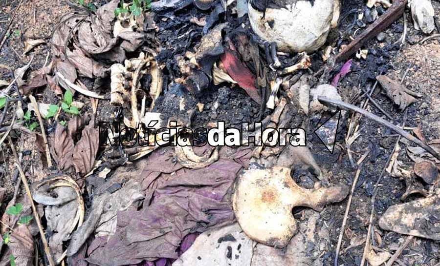 Ossada humana parcialmente carbonizada é encontrada em área de mata em Rio Branco