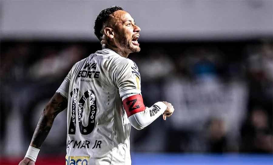 Neymar marca, Santos bate Bragantino e avança no Paulistão