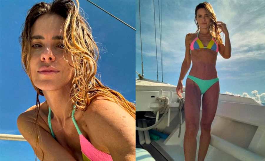 Carolina Dieckmann ousa com biquíni e ganha elogios: “Sereia”