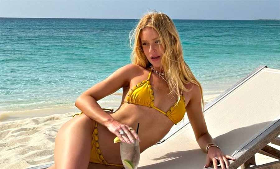 Marina Ruy Barbosa escapa do frio e renova bronzeado no Caribe