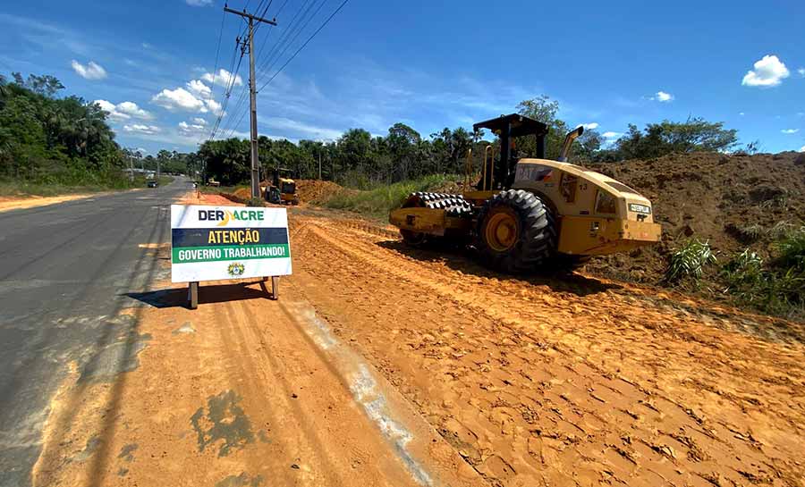 Deracre retoma segunda etapa das obras de restauração da AC-405, em Cruzeiro do Sul