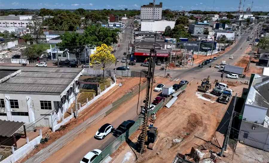 Trecho da Avenida Ceará deve ficar fechado por 5 meses para obras do complexo viário em Rio Branco