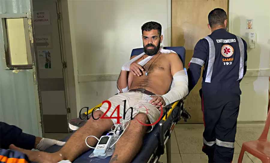 Homem monitorado por tornozeleira invade casa e ataca familiares com terçado no AC