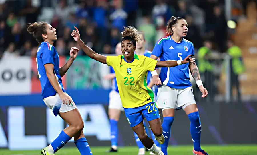 Brasil mantém hegemonia contra a Itália com vitória por 1 a 0