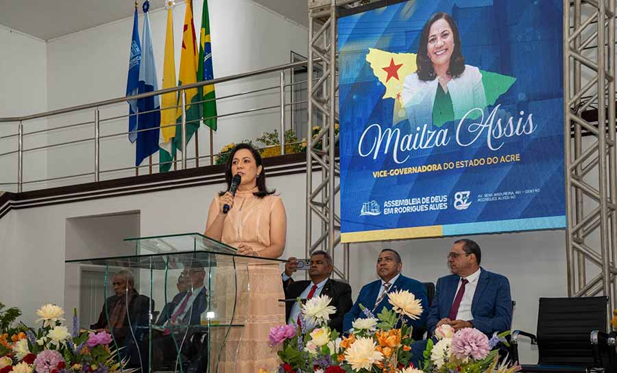 Vice-governadora prestigia 87 anos da Assembleia de Deus em Rodrigues Alves